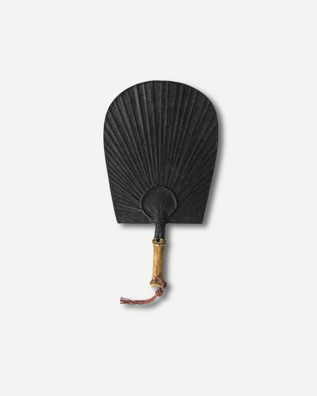 Choi Soobong Fan Twin Bamboo Root Fan Black S / M