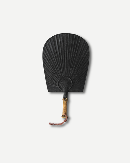 Choi Soobong Fan Twin Bamboo Root Fan Black S / M