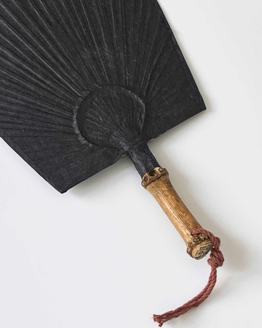 Choi Soobong Fan Twin Bamboo Root Fan Black S / M