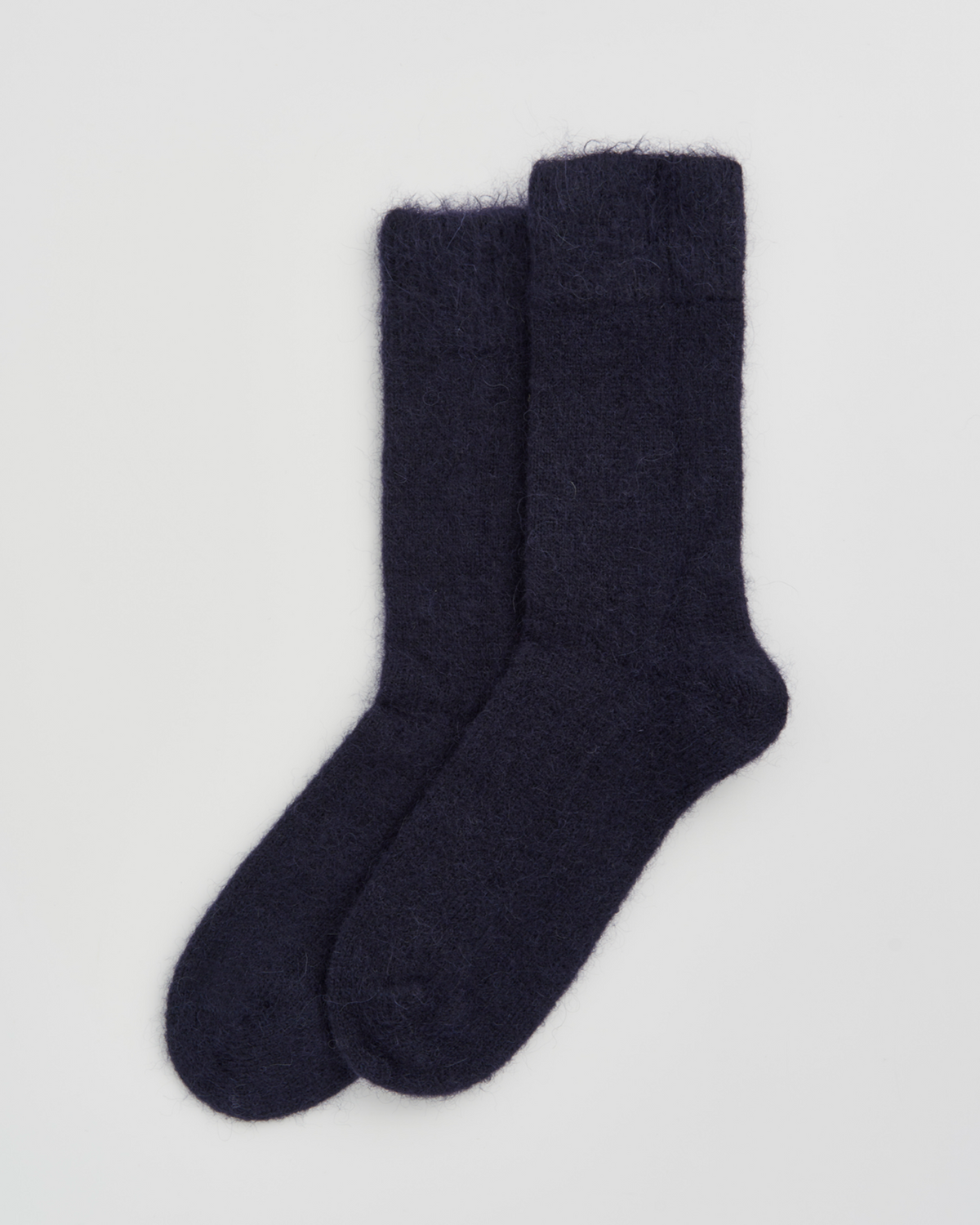 Inky Blue Ultra Soft Alpaca Socks