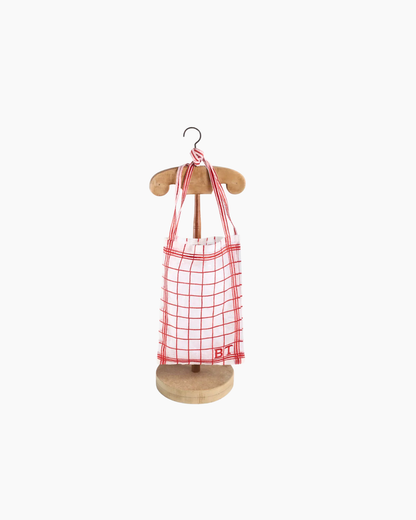 Brigitte Tanaka Red Tea Towel Bag - Small