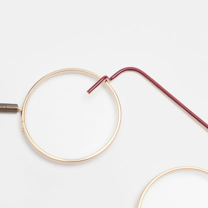 CIQI Circle Lesebrille – Rubin
