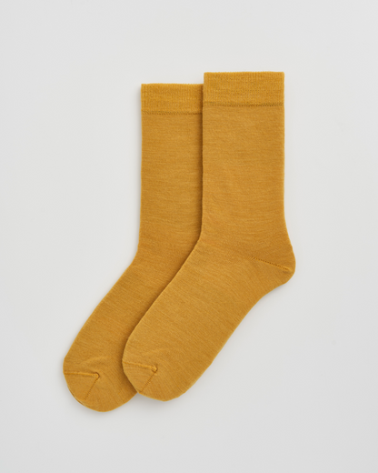 Golden Yellow Merino Socks