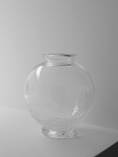 Marver Glass Moon Jar — Medium
