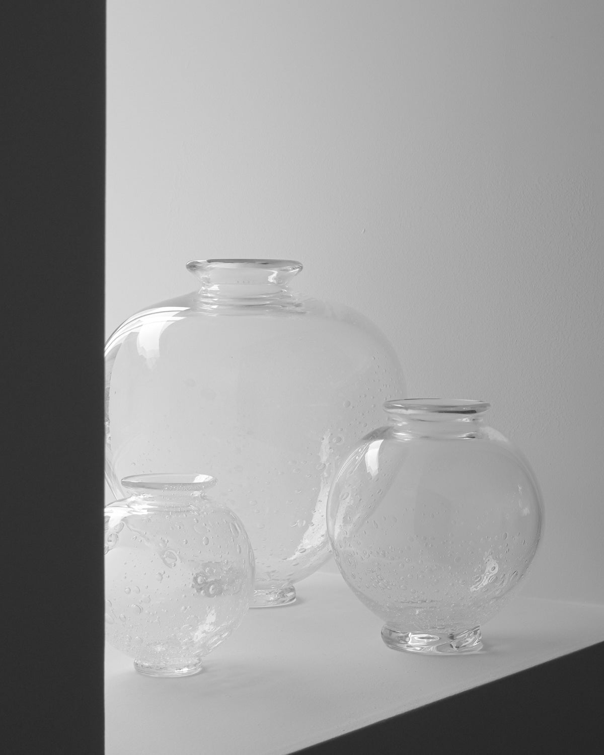 Marver Glass Moon Jar — Small