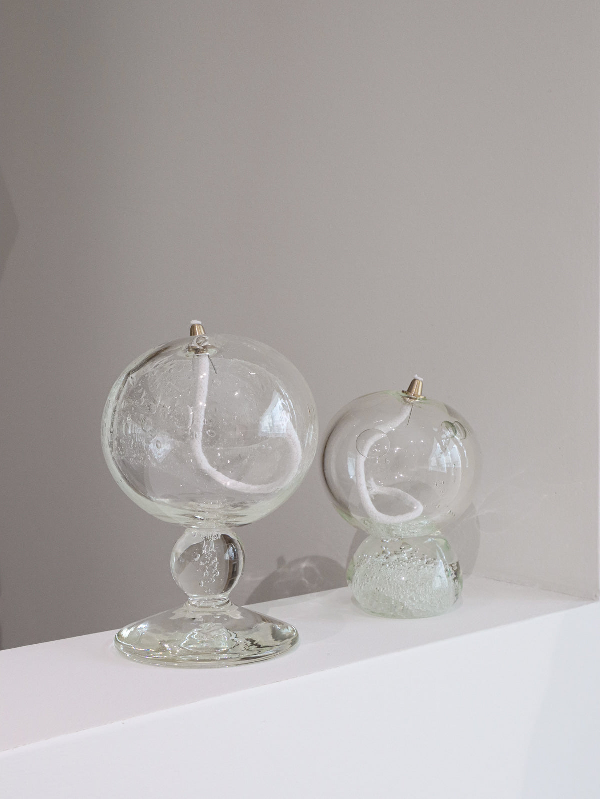 Marver Glass Goblet Oil Lantern