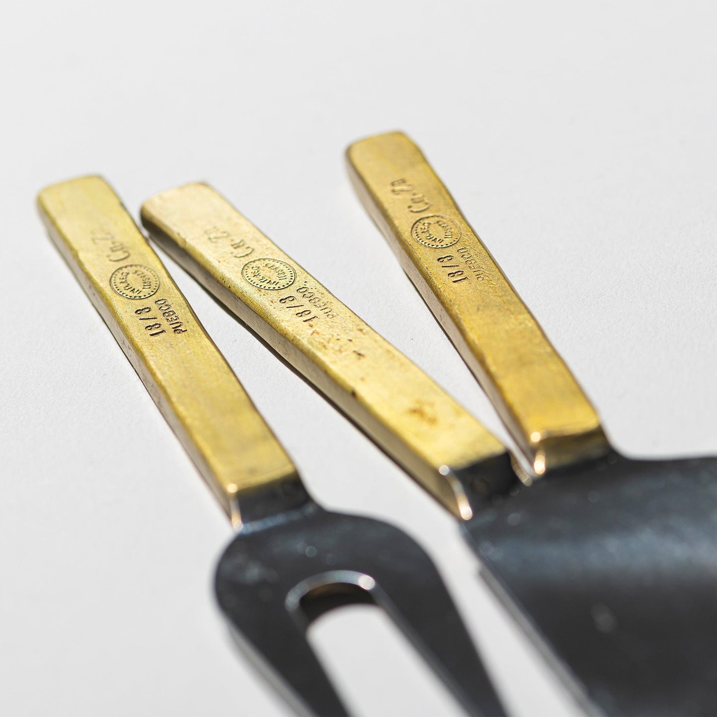 Puebco Engraved Cheese Knife Set of 3