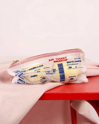 Brigitte Tanaka Air Ticket Pouch Schlüsselhalter