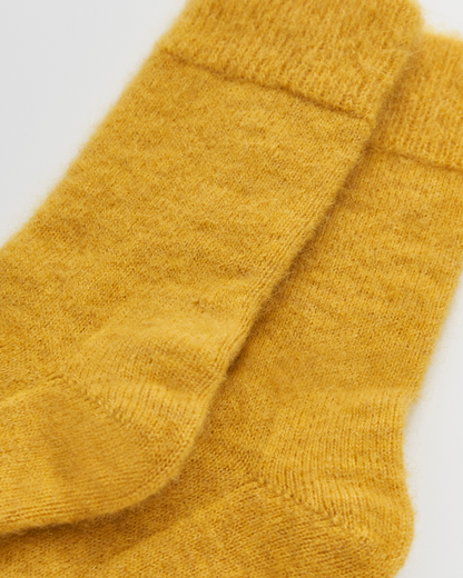Dandelion Yellow Ultra Soft Alpaca Socks