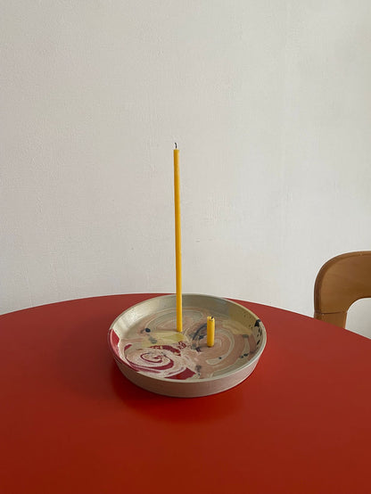 Celebration Candles – detail view of beeswax stick candles