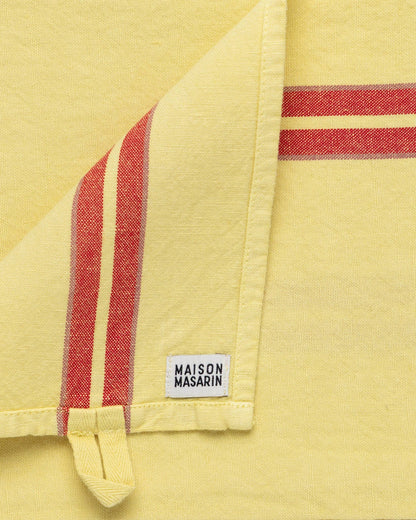 Maison Masarin - Linen cotton tea towel Limoncello