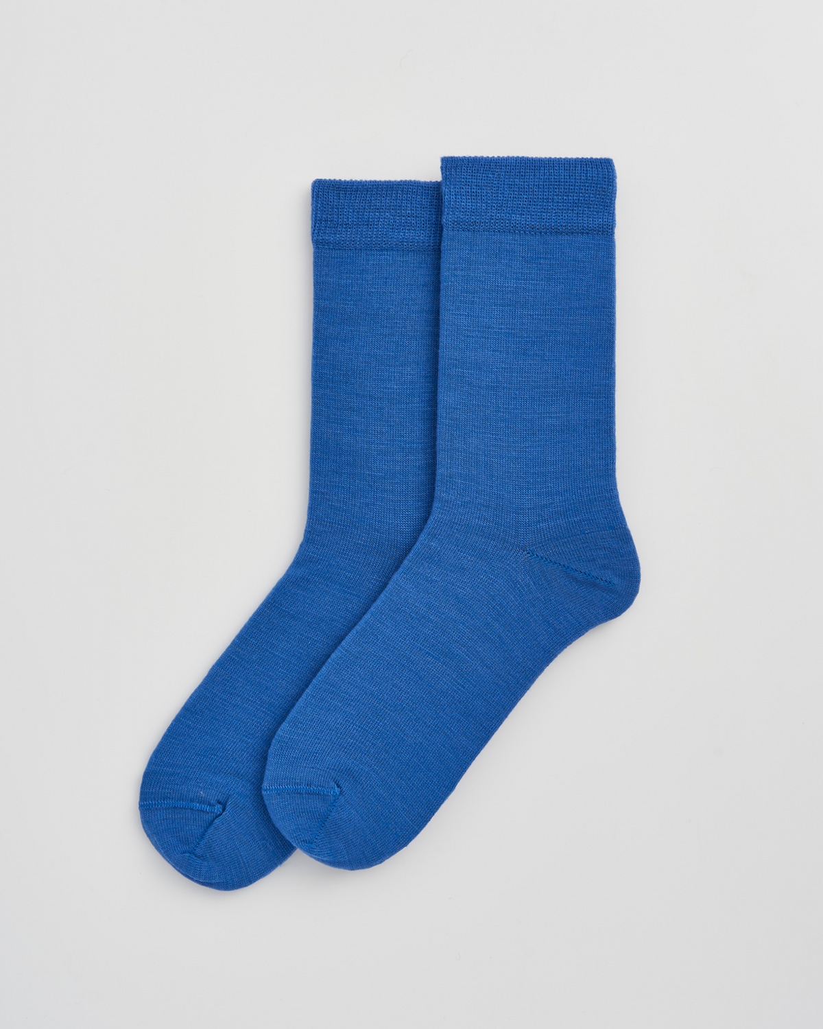Strong Blue Merino Socks