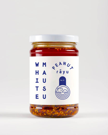 White Mausu Peanut Rayu Sauce