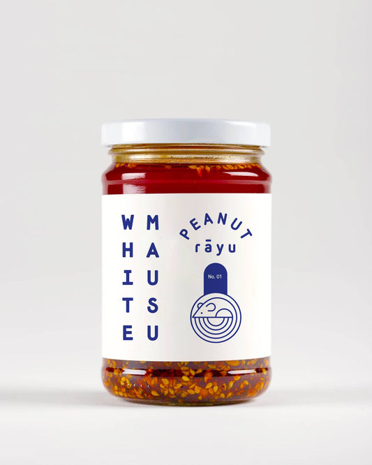 White Mausu Peanut Rayu Sauce