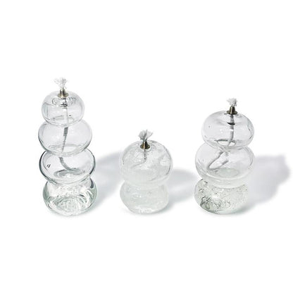Marver Glass Stacked Stone Lantern — 4 Tier