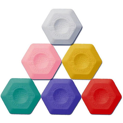 KOH-I-NOOR Thermoplast Hexagon Eraser – assorted colors 24 pack